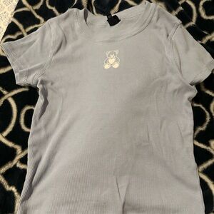 light blue teddy bear top